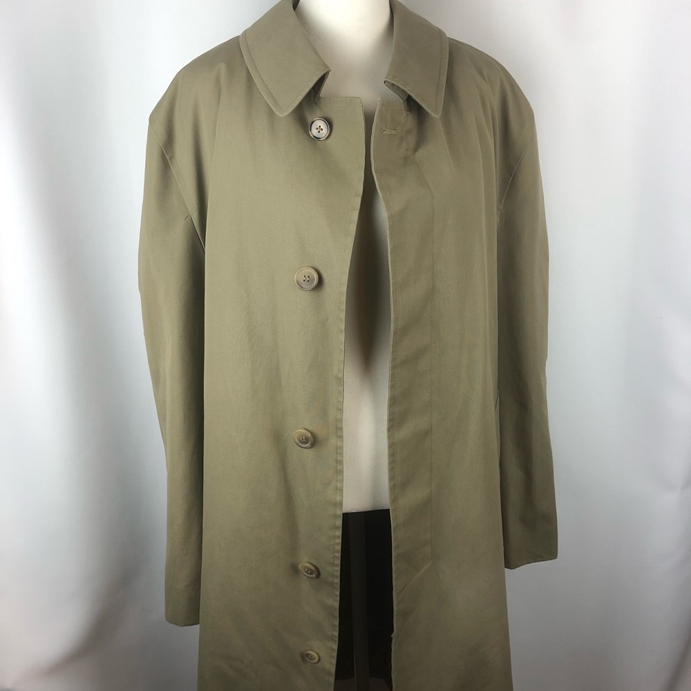 Misty Harbor Vintage Tan Men’s Trench Coat - Size 42R